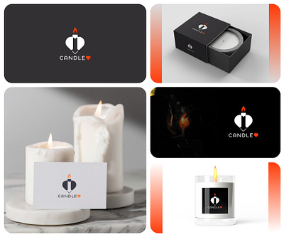 Radiant Glow Designs brand identity branding candle candle logo custom custom logo design designing flat graphic design illustration logo logo design logo graphic logos logotype minimal minimalism minimalist negative space