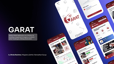 GARAT : Transportation Emergency App app car design emergency graphic design mobile motorcycle red transportation ui ux