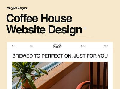 Coffee House Website Design 3d animation branding design graphic design illustration logo motion graphics ui vector