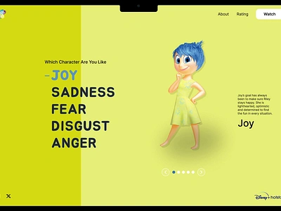 Inside Out ✨ animation design disney figma graphic design insideout motion graphics pixar ui design