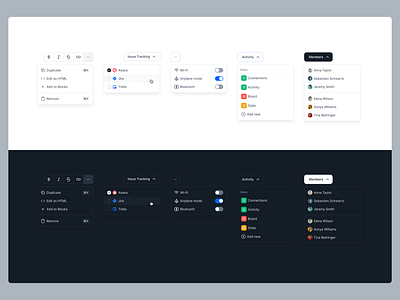 Dropdown UI component beyond ui dark mode design system dropdown dropdown component dropdown menu dropdown ui dropdowns figma ui kit free ui kit ui kit