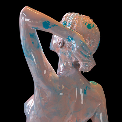 Sculpture Girl 3D 3d arnold render cinema 4d