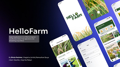 HelloFarm : Agriculture App agriculture app design graphic design green mobile plant ui ux