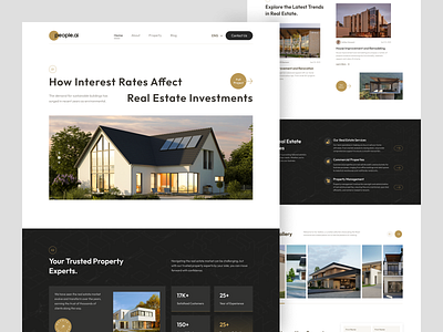 Real estate investment landing page apartment commercial invest investing investment investment company landing landing page properties property invest real estate agency real estate investment real estate web smart investment smart property investment ui design uiux webdesign