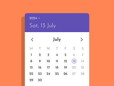 on a date? calendar dark design figma light ui