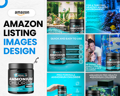 Amazon Listing Images/Infographics - Ammonium Chloride amazon branding design graphic design graphicdesign illustration listingimages photoshop