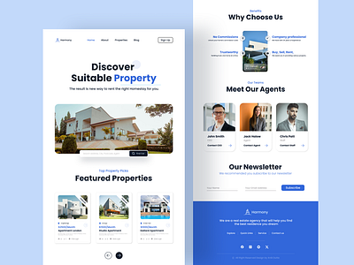 Real Estate Website Design buy rent sell creative featured properties home page minimal website portfolio real estate real estate web design simple ui ui design userinterface webdesign