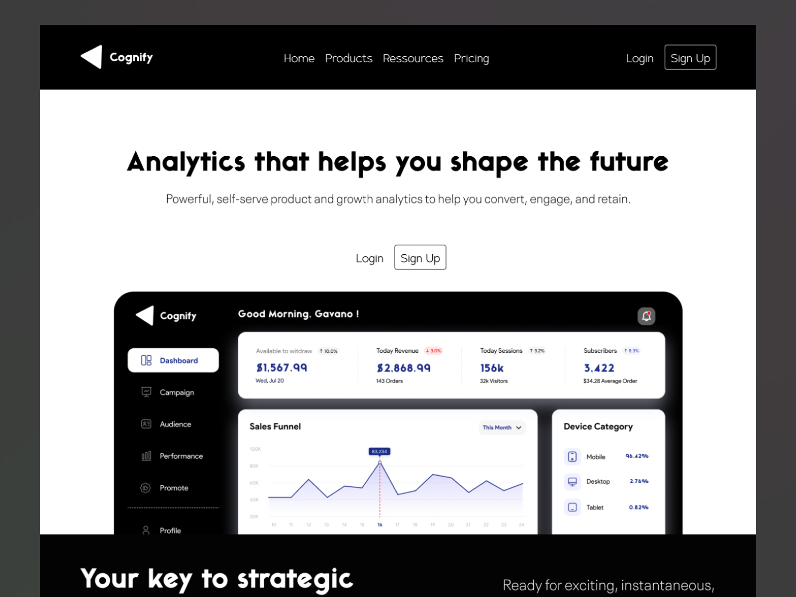 Cognify Data Management tool - Web Design app branding data data management design graphic design illustration logo saas typography ui ux vector