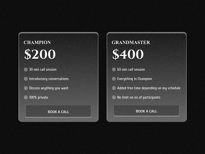 Pricing Cards [01] ✅ big tech cards consulting dollars effects noise texture price price cards price tiers pricing pricing cards pricing tiers shadows startups tech tiers ui ui cards user interface vc