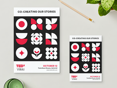 TEDx Viikki Branding brand guidelines branding design design direction design process illustration logo logo mark tedx
