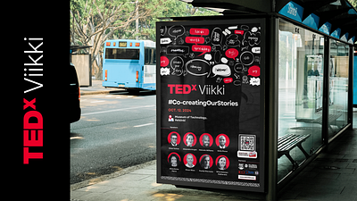 TEDx Viikki Event Posters brand guidelines branding design design direction design process event posters flyers illustration posters tedx tedxviikki visual design