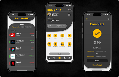 BANKING APPLICATION app bankapp banking application branding graphic design logo payment platform ui