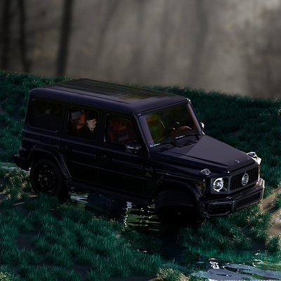 Ismail Qemal bey Vlora in Mercedes Benz Brabus G65 2019 3D 3d arnold render cinema 4d photoshop