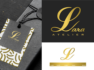 Lara Atelier Logo Design branding design graphic design logo packaging typography vector