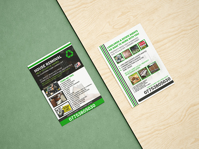 House Removal Flyer Design a5 branding brochure design dribble flyer graphic design illustration portfolio template typography vector