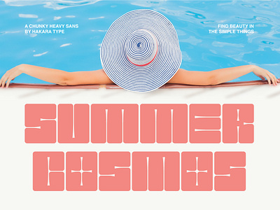 Summer Cosmos - A Chunky Sans Font bold branding chunky concept cute design display font fonts graphic design logo modern retro sans summer type typeface ui ux vector