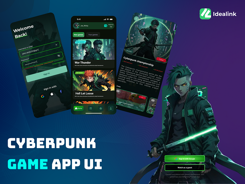 Cyberpunk mobile game design cyber punk 2077 cyberpunk figma game app game app ui game design game mobile app graphic design mobile game uiux ux