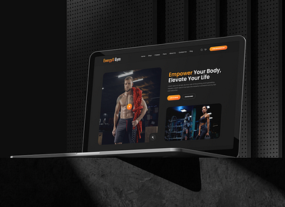 GYM Home Page Creative UI Design creative hero banner design design ecommerce product card fitness ui fitness ui hero banner gym gym hero banner gymui typography ui ui design