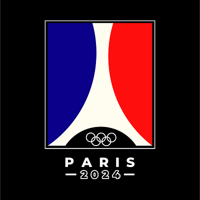 "Paris 2024" Logo Design ✨ branding graphic design logo vector