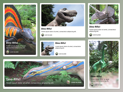 🦕Dino Cards🦖 app figma travel ui ui components ui design website