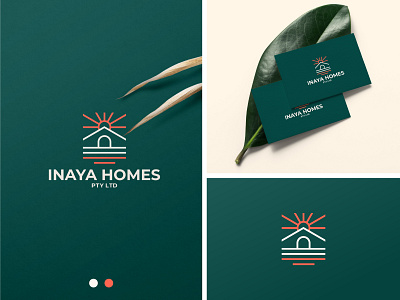 Inaya Homes - Real estate business logo design & branding branding design home house logo minimal property real estate sleek