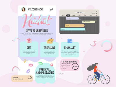 Ideas of UI Design design graphic design pastel colours ui