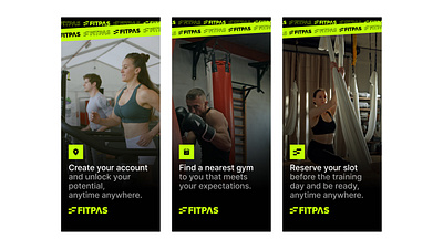 Walkthrough Screens for Gym Subscription App app gym onboarding screens walkthrough