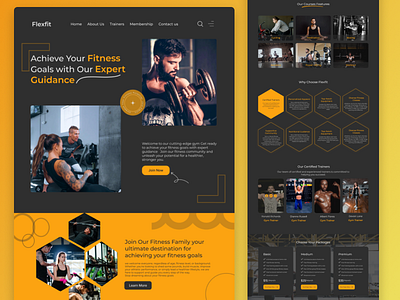 Fitness gym Landing page adobexd bhfyp design designers dribbble explore figma fitfam fitness fitnessmotivation graphic design gym health healthylifestyle motivation trainingmotivation ui ux workout yoga