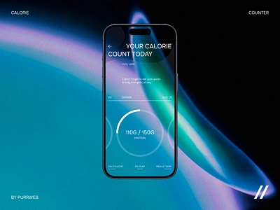 Calorie Tracker Mobile iOS App android app branding calorie tracker dashboard design fitness app health interface ios mobile mobile app mobile design mobile ui purrweb ui ux