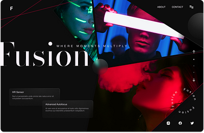 FUSION: Take your photography to the next level branding graphic design ui