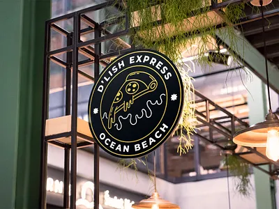 D'Lish Express Logo Exploration branding icons logo restaurant