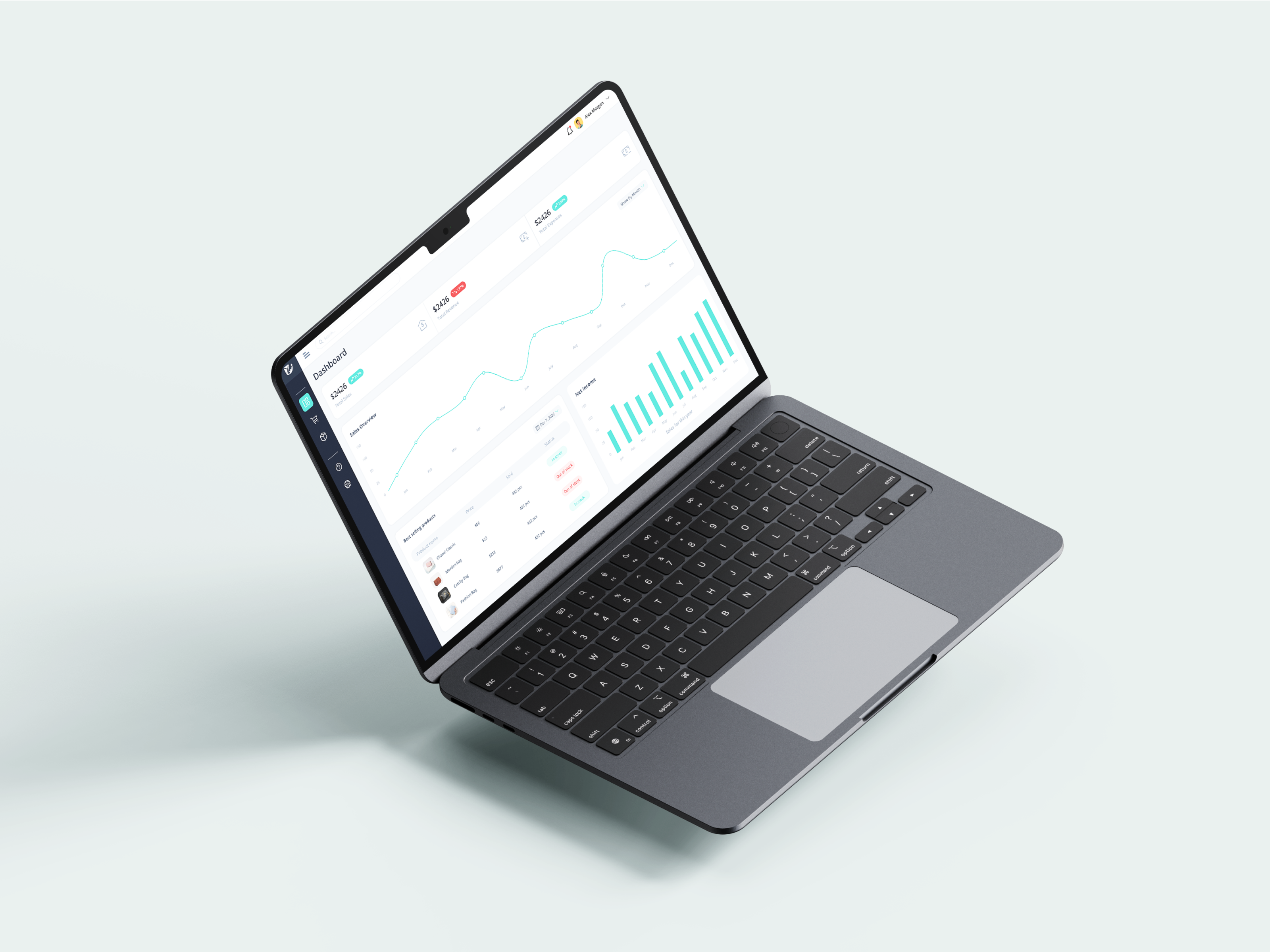 Boostma - Saas platform dashboard mockup modern professional saas simple steal ui uiux design ux