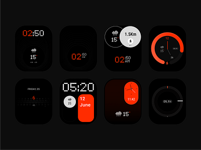 Watch Faces dark mode minimal ui watchfaces