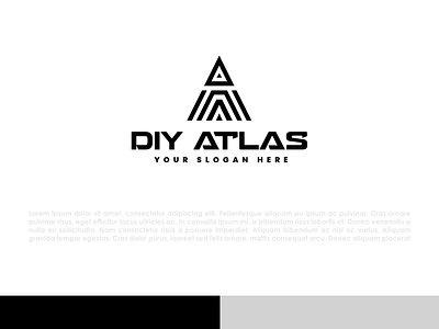 DIY Atlas brand dyer industrial logo logodesign