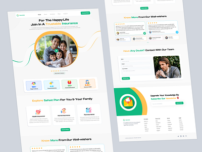 Insurance Landing Page accounting firm accounting website consulting firm financial company financial website health insurance home page design insurance insurance company insurance landing page insurance website landing page landing page design landingpage life insurance loan website modern website web design web ui design website