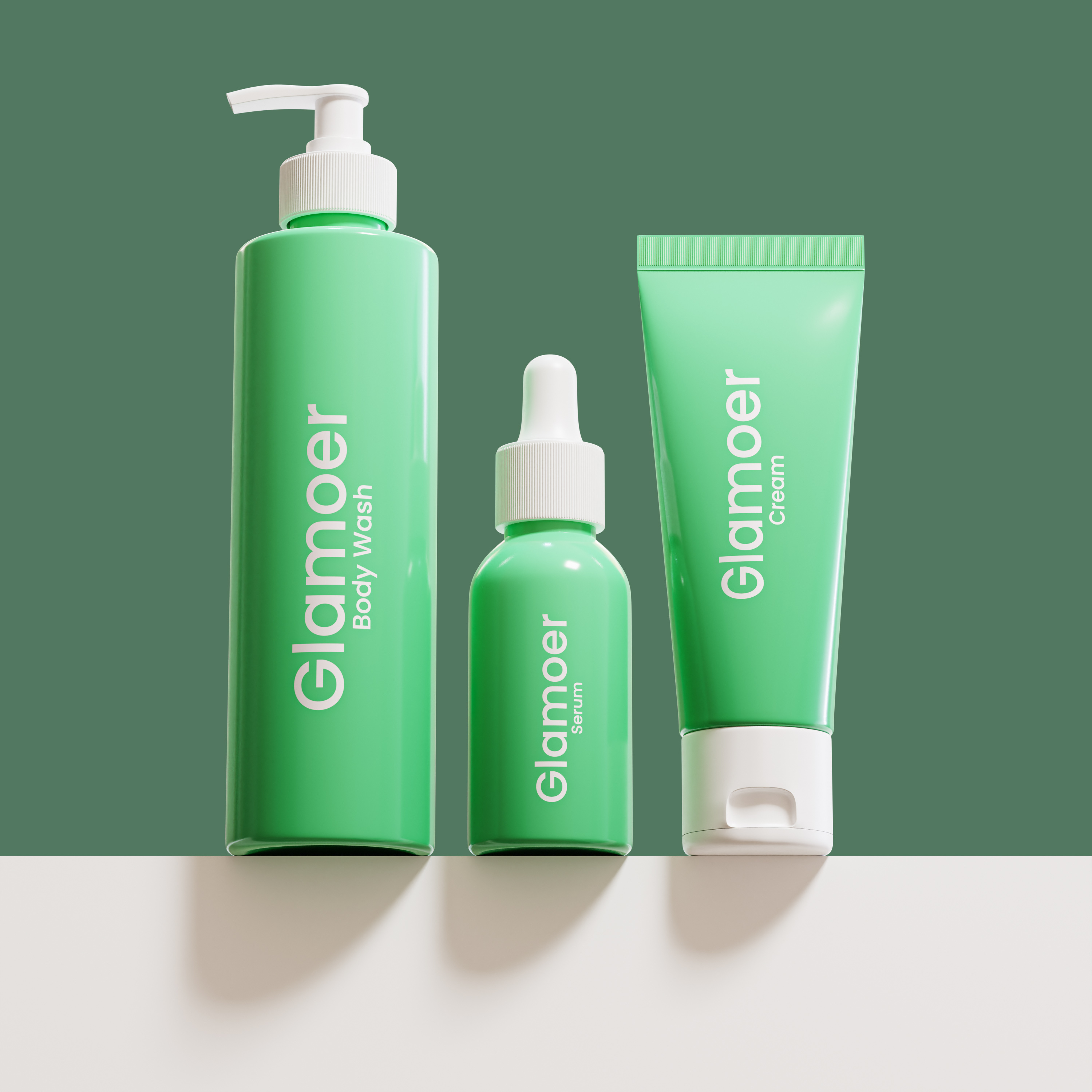 Glamoer 3D Product Design 3d 3d design 3d model 3d visualization branding