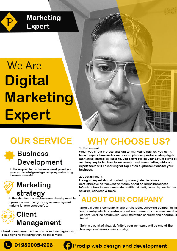 Example of my new flyer design
