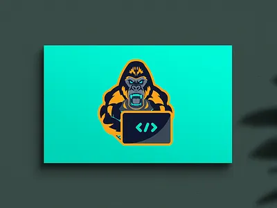 Lion Coding mascot Logo brand mark branding design graphic design icon illustration logo ui ux vector