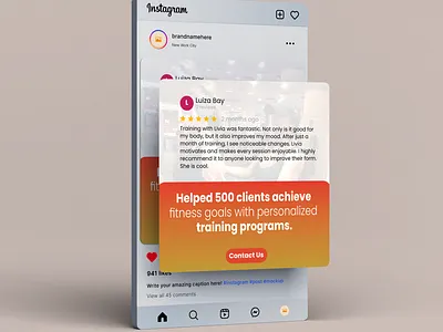 Fitness Social Media Post brand mark branding design graphic design icon illustration logo ui ux vector