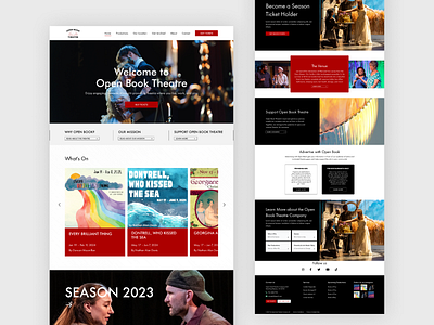 Theatre Company Website branding design ui ux visual design website