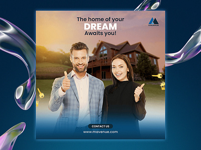 Creative Social Media Post design for a Real Estate Company. ad design banner facebook post graphic design instagram post post design realestate socialmediapost