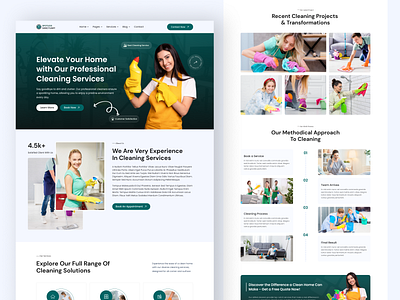 Cleaning Landing Page cleaning landing page cleaning landing page design cleaning service cleaning service home page cleaning service landing page cleaning service website cleaning service website design cleaning web design cleaning website cleaning website design figma design figma template landing page landing page design landing page ui ui web design website design