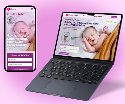 Website: Website Design for a Fertility Center ui ux website design