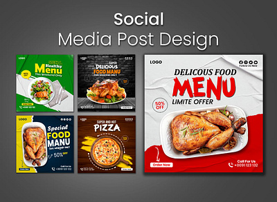 MEDIA POST DESIGN 3d branding food design food marcating graphic design logo media post design