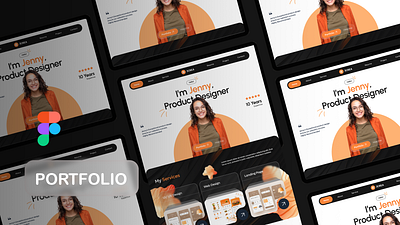 Web Designer Portfolio Figma Template design designer figma graphic designer landing page personal page portfolio template ui web web designer
