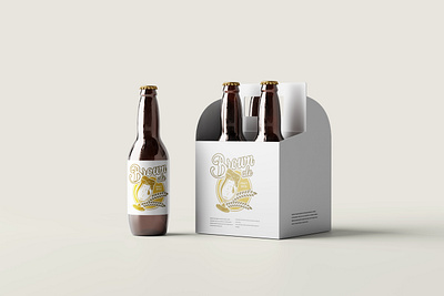 Brown Ale Craft Beer Branding and Packaging beer branding logo packaging