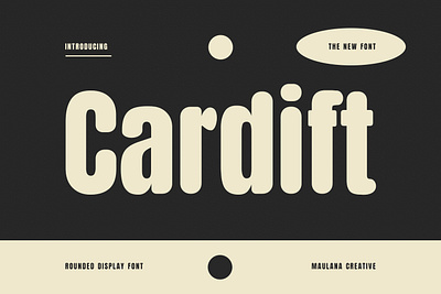 Cardift Rounded Display Font branding font fonts graphic design logo nostalgic sans font sans serif sans serif font