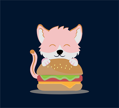 Hungry Wolf design illustration illustrator vector