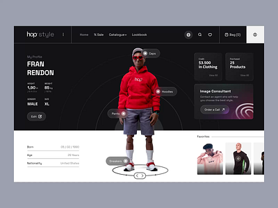 Dashboard - Marketplace Profile animation dark design dashboard marketplaces profile ui user experience