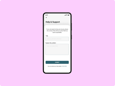 Help & Support Screen app app design help support screen mobile app mobile app design ui ui design uiux design ux